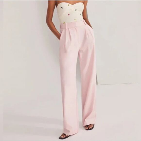 FAVORITE DAUGHTER The Favorite Pant Trousers Light Pink Sz 16 {3Y20} - Picture 1 of 7
